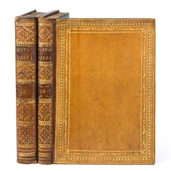 Fine Bindings, Four Titles in Five Volumes. Italy, 18th Century.